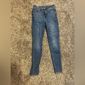 Straight tight jeans from old navy. Extra high rise